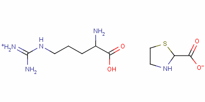 (4-Amino-5-hydroxy-5-oxopentyl)-(diaminomethylidene)azanium 1,3-thiazolidine-2-carboxylate Structure,57631-15-9Structure