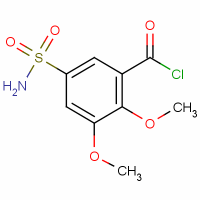 5-(氨基磺酰基)-2,3-二甲氧基苯甲酰氯结构式_57734-47-1结构式