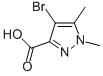 4-溴-1,5-二甲基-1H-吡唑-3-羧酸结构式_5775-91-7结构式