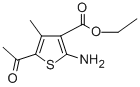 5-乙酰基-2-氨基-4-甲基噻吩-3-羧酸乙酯结构式_57773-41-8结构式