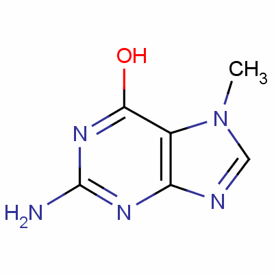 2-氨基-7-甲基-1H-嘌呤-6(7h)-酮结构式_578-76-7结构式
