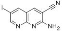 2-氨基-6-碘-[1,8]萘啶-3-甲腈结构式_578007-69-9结构式