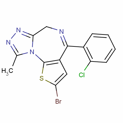 溴替唑仑结构式_57801-81-7结构式