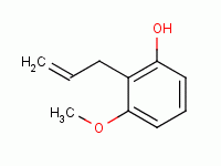 2-烯丙基-6-甲氧基苯酚结构式_579-60-2结构式