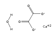 Calcium oxalate monohydrate Structure,5794-28-5Structure