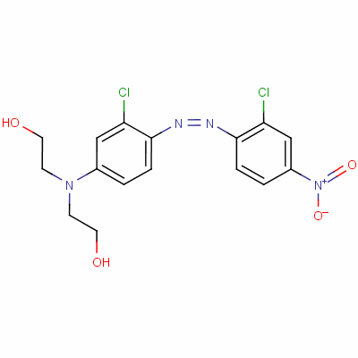 2,2-[[3-氯-4-[(2-氯-4-硝基苯基)氮杂]苯基]亚氨基]双乙醇结构式_58104-46-4结构式