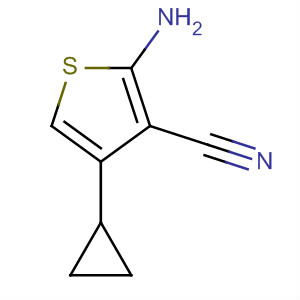 2-氨基-4-环丙基噻吩-3-甲腈结构式_58124-28-0结构式