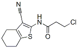 3-氯-N-(3-氰基-4,5,6,7-四氢-1-苯并噻吩)丙酰胺结构式_58125-41-0结构式