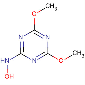 2,4-Dimethoxy-6-(hydroxyamino)-1,3,5-triazine Structure,58190-03-7Structure