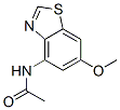 (9ci)-n-(6-甲氧基-4-苯并噻唑)-乙酰胺结构式_58249-71-1结构式