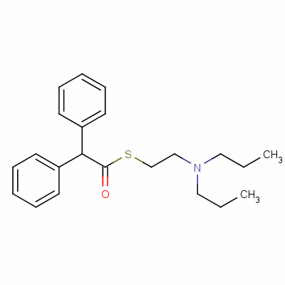2-Dipropylaminoethyl diphenylthioacetate Structure,5835-72-3Structure