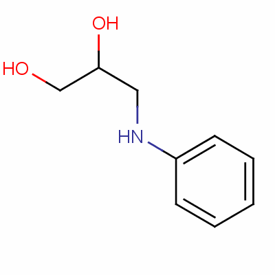 3-苯胺丙烷-1,2-二醇结构式_5840-15-3结构式