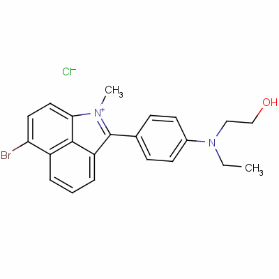 6-Bromo-2-[4-[ethyl(2-hydroxyethyl)amino]phenyl]-1-methylbenz[cd]indolium chloride Structure,58441-54-6Structure