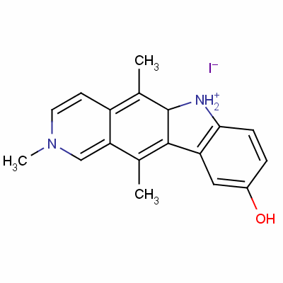 9-Hydroxy-2,5,11-trimethyl-6h-pyrido[4,3-b]carbazolium iodide Structure,58447-24-8Structure