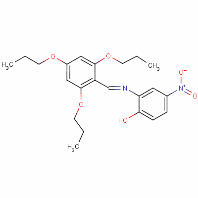 4-硝基-2-[[(2,4,6-三丙氧基苯基)亚甲基]氨基]苯酚结构式_58470-12-5结构式