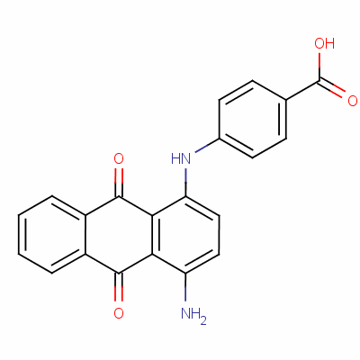 4-[(4-Amino-9,10-dihydro-9,10-dioxo-1-anthryl)amino]benzoic acid Structure,58473-41-9Structure