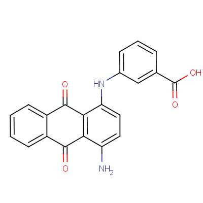 3-[(4-Amino-9,10-dihydro-9,10-dioxo-1-anthryl)amino]benzoic acid Structure,58473-42-0Structure
