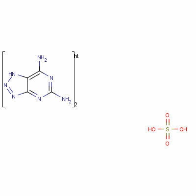 8-氮杂-2,6-二氨基嘌呤硫酸盐结构式_58502-11-7结构式