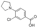 3-Chloro-4-(1-pyrrolidinyl)Benzoic acid Structure,585517-09-5Structure