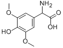 氨基-(4-羟基-3,5-二甲氧基-苯基)-乙酸结构式_58576-10-6结构式