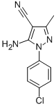 5-Amino-1-(4-chlorolphenyl)-3-methyl-1h-pyrazole-4-carbonitrile Structure,58791-82-5Structure