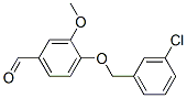 4-[(3-Chlorobenzyl)oxy]-3-methoxybenzaldehyde Structure,588678-16-4Structure