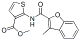 (9ci)-2-[[(3-甲基-2-苯并呋喃)羰基]氨基]-3-噻吩羧酸甲酯结构式_588693-27-0结构式
