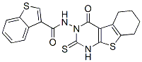 (9ci)-n-(1,4,5,6,7,8-六氢-4-氧代-2-硫氧代[1]苯并噻吩并[2,3-d]嘧啶-3(2H)-基)-苯并[b]噻吩-3-羧酰胺结构式_588696-31-5结构式