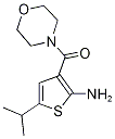 (2-氨基-5-异丙基噻吩-3-基)(吗啉)-甲酮结构式_588714-50-5结构式