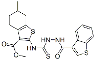 (9ci)-2-[[[2-(苯并[b]噻吩-3-基羰基)肼基]硫氧代甲基]氨基]-4,5,6,7-四氢-6-甲基-苯并[b]噻吩-3-羧酸甲酯结构式_588714-79-8结构式
