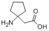 (1-氨基环戊基)乙酸结构式_58885-92-0结构式