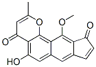 5-羟基-11-甲氧基-2-甲基环戊并[6,7]萘并[1,2-b]吡喃-4,10-二酮结构式_58974-55-3结构式