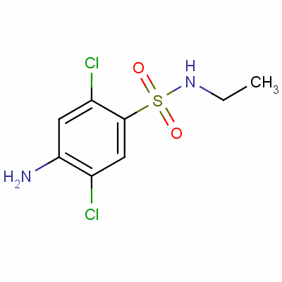 4-氨基-2,5-二氯-n-乙基苯磺胺结构式_59000-84-9结构式