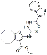(9ci)-2-[[[2-(苯并[b]噻吩-3-基羰基)肼基]硫氧代甲基]氨基]-4,5,6,7,8,9-六氢-环辛并a[b]噻吩-3-羧酸乙酯结构式_590351-06-7结构式