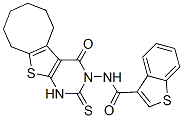 (9ci)-n-(1,4,5,6,7,8,9,10-八氢-4-氧代-2-硫氧代环辛并[4,5]噻吩并[2,3-d]嘧啶-3(2H)-基)-苯并[b]噻吩-3-羧酰胺结构式_590351-49-8结构式