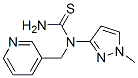 (9CI)- N-(1-甲基-1H-吡唑-3-基)-N-(3-吡啶甲基)-硫脲结构式_590352-09-3结构式