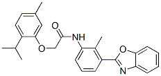 (9ci)-n-[3-(2-苯并噁唑基)-2-甲基苯基]-2-[5-甲基-2-(1-甲基乙基)苯氧基]-乙酰胺结构式_590395-98-5结构式