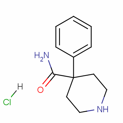 4-苯基哌啶-4-羧酰胺盐酸盐结构式_59083-35-1结构式