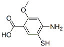 4-氨基-2-甲氧基-5-疏基苯甲酸结构式_59168-57-9结构式