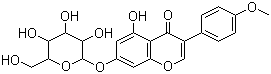 鸡豆黄素配糖物结构式_5928-26-7结构式
