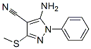 5-Amino-3-(methylthio)-1-phenyl-1H-pyrazole-4-carbonitrile Structure,59334-11-1Structure