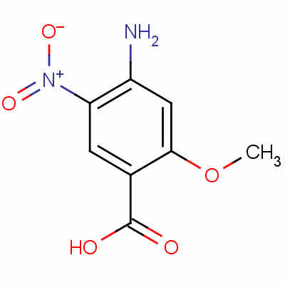 4-氨基-5-硝基邻茴香酸结构式_59338-90-8结构式
