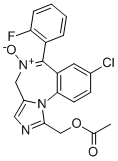 1-Acetoxymethyl-8-chloro-6-(2-fluorophenyl)-4h-imidazo[1,5-alpha][1,4]benzodiazepine 5-oxide Structure,59468-88-1Structure