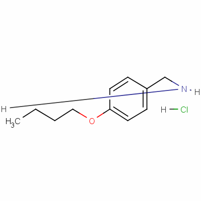 P-丁氧基苄胺盐酸盐结构式_59528-29-9结构式