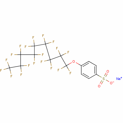 4-[(十七氟壬烯-1-基)氧基]-苯磺酸钠盐(1:1)结构式_59536-17-3结构式