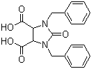 1,3-Bisbenzyl-2-oxoimidazolidine-4,5-dicarboxylic acid Structure,59564-78-2Structure