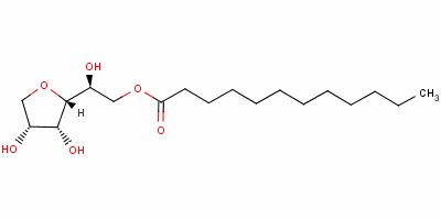 1,4-脱水-D-山梨糖醇 6-月桂酸酯结构式_5959-89-7结构式