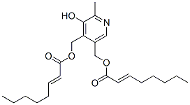 吡哆辛二辛烯酸酯结构式_59599-61-0结构式