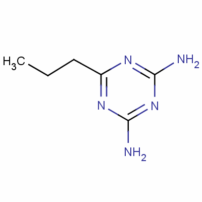 6-丙基-1,3,5-三嗪-2,4-二胺结构式_5962-23-2结构式