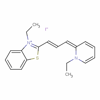 3-Ethyl-2-[3-(1-ethyl-1h-pyridin-2-ylidene)prop-1-enyl]benzothiazolium iodide Structure,59652-06-1Structure